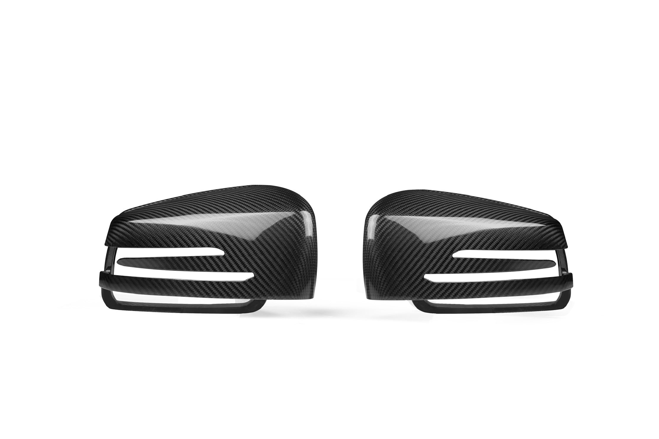 C Class W204 OEM Style Dry Carbon Fiber Mirror Cover Replacement