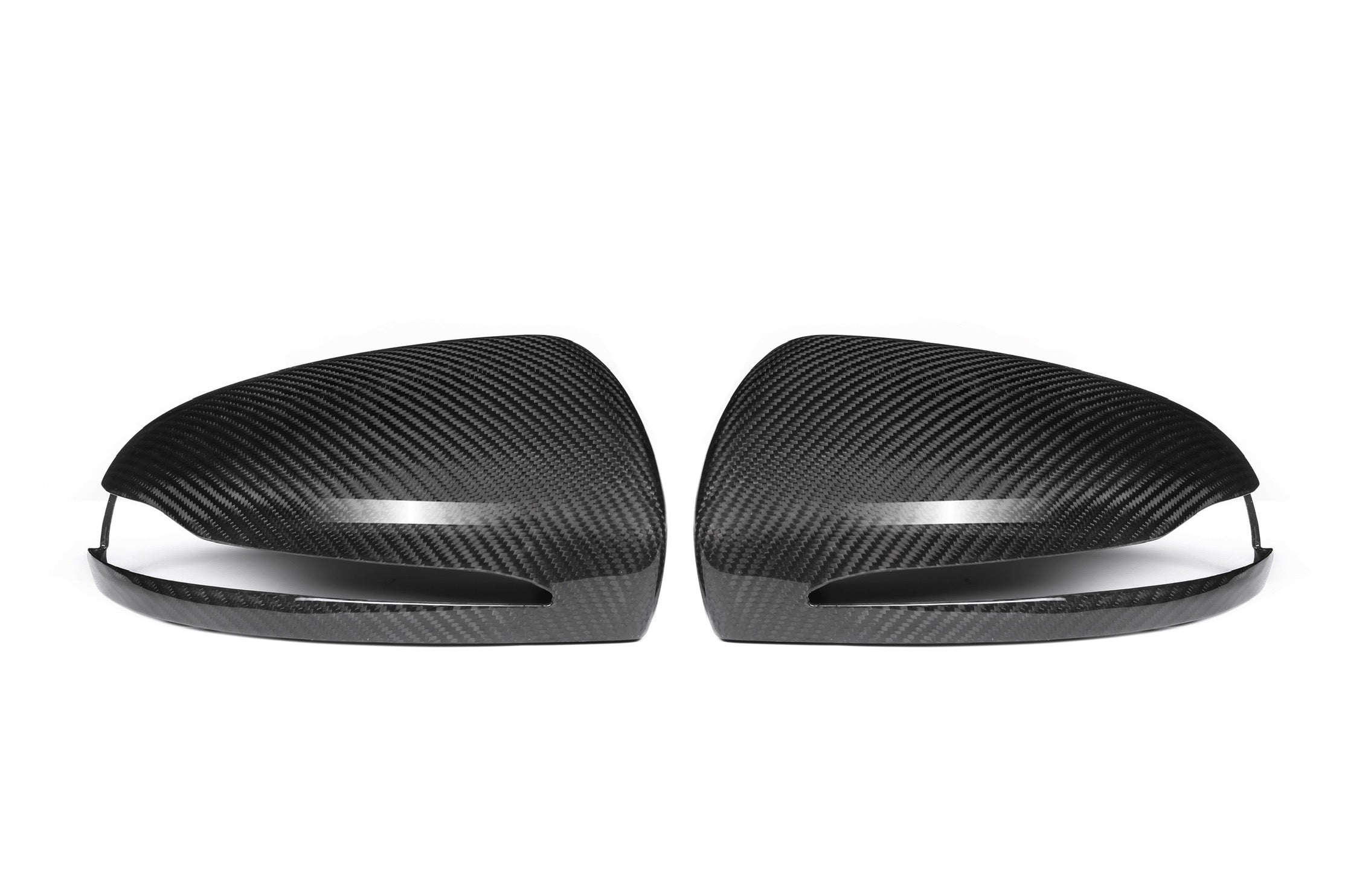 C Class W205 OEM Style Dry Carbon Fiber Mirror Cap LHD