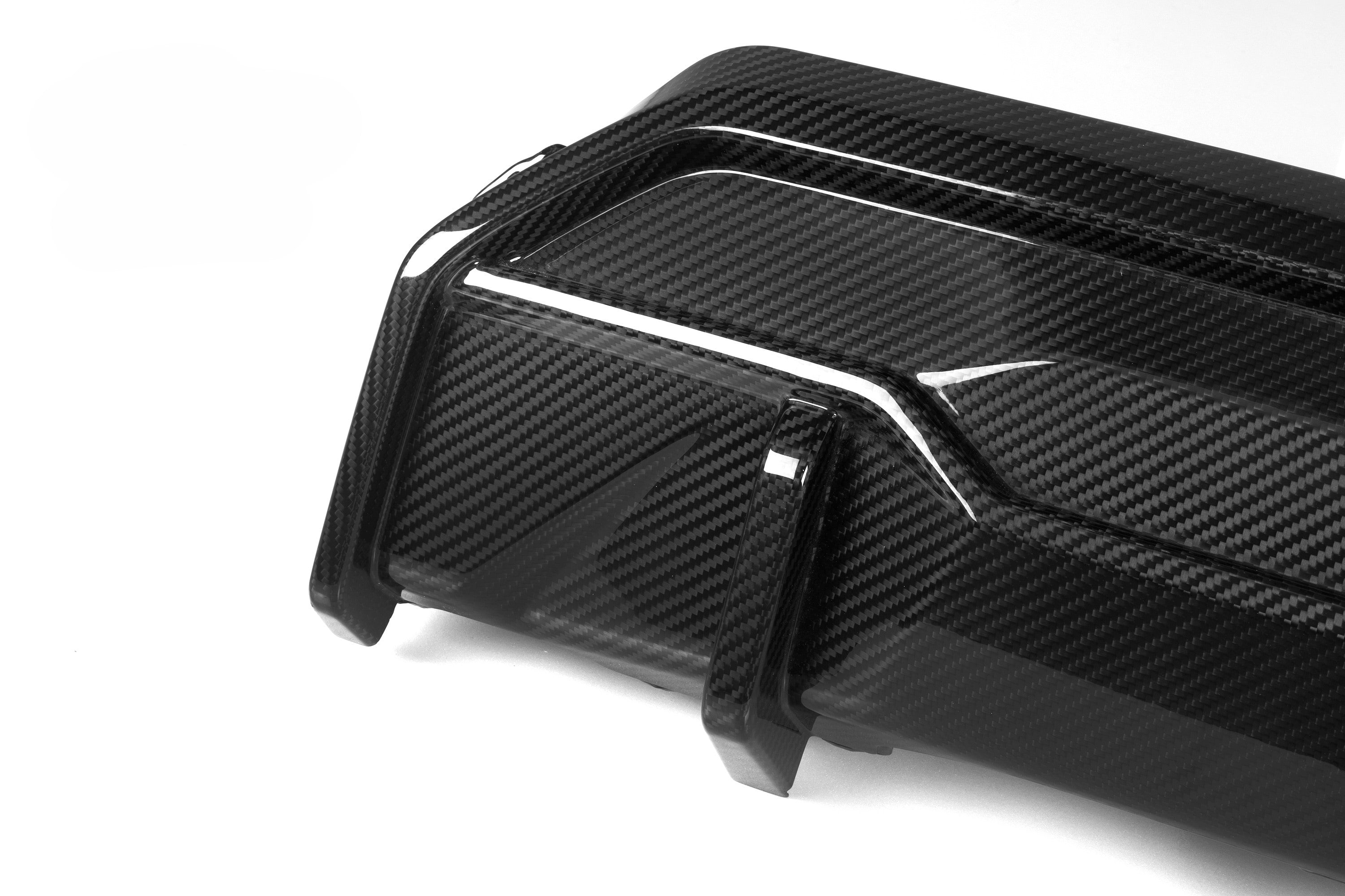 G42 SQ style carbon fiber rear diffuser with brake light