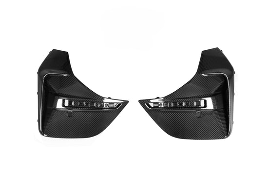 G26 SQ style dry carbon rear bumper trim