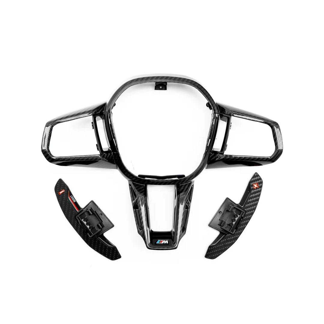 G90 / G99 M5 Dry Carbon Fiber Steering Wheel Trim