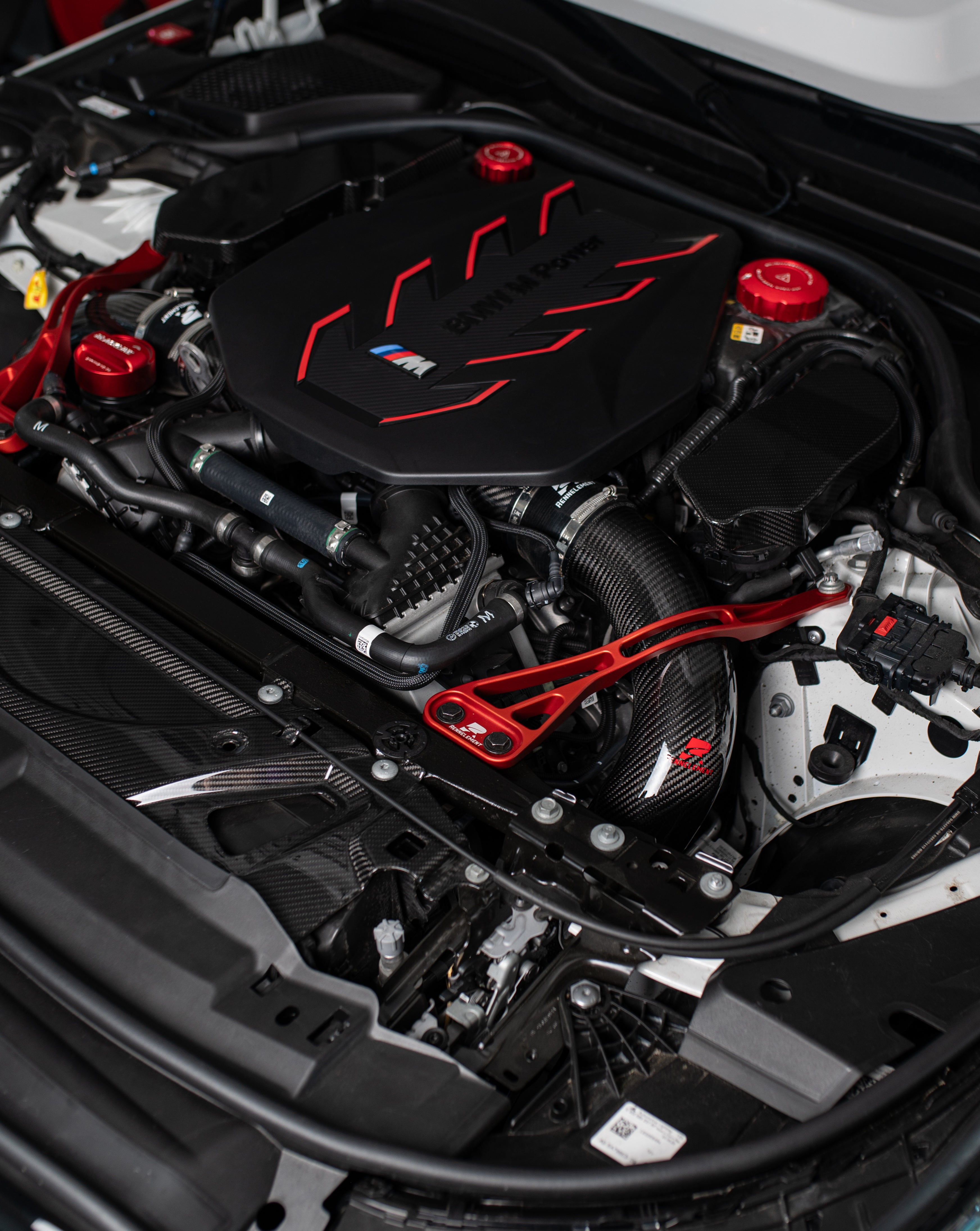RENNELEMENT G90/G99 M5 BMW Dry Carbon Fiber Front Mount Intake