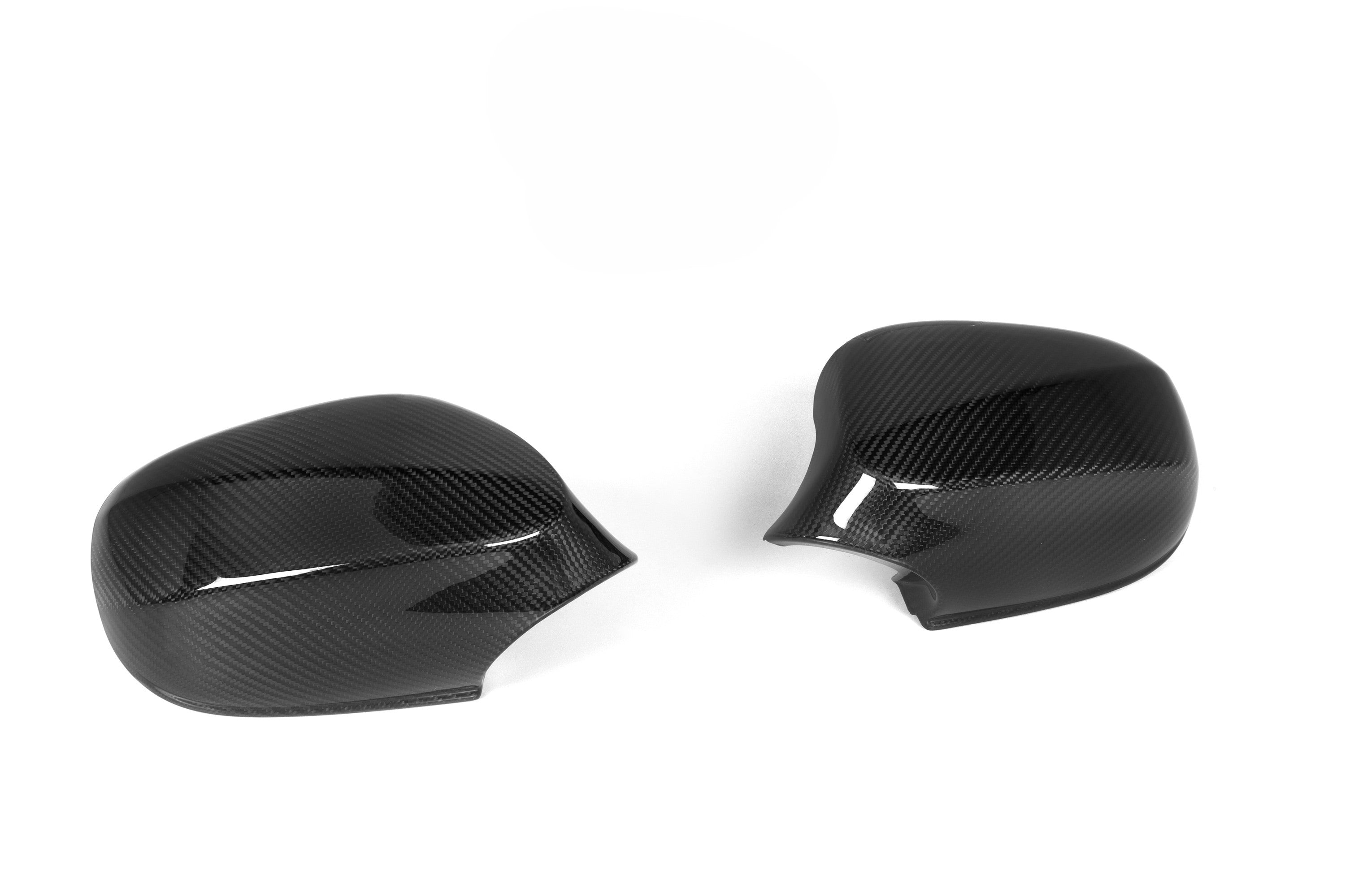 Custom-fit NW Carbon Haus E9X M3 carbon fiber mirror caps