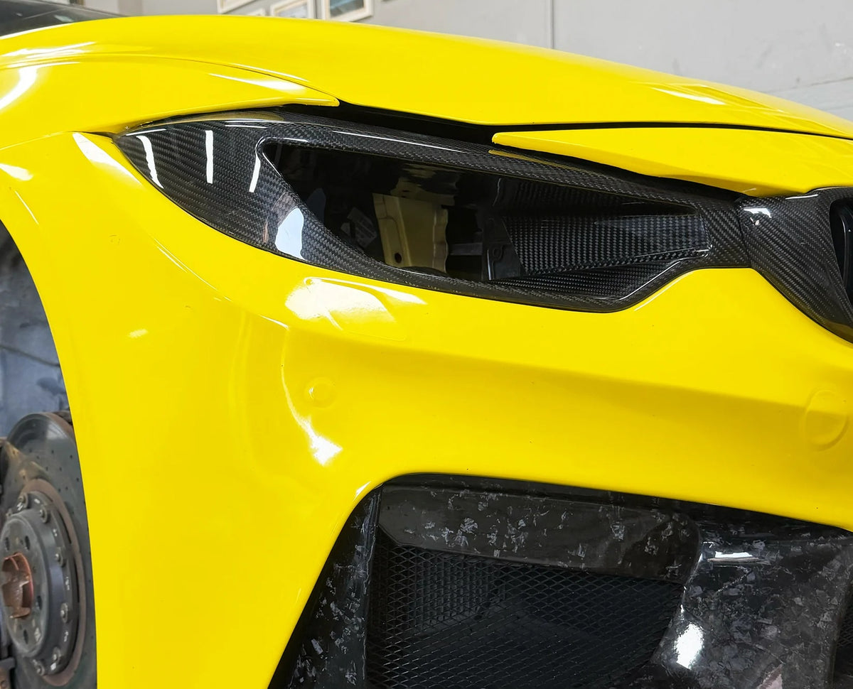 F8X Dry Carbon Fiber Headlight Delete Intake Duct