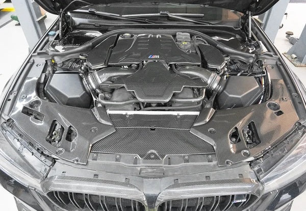 F90 M5/G30 Dry Carbon Fiber Front Radiator Cooling Shroud