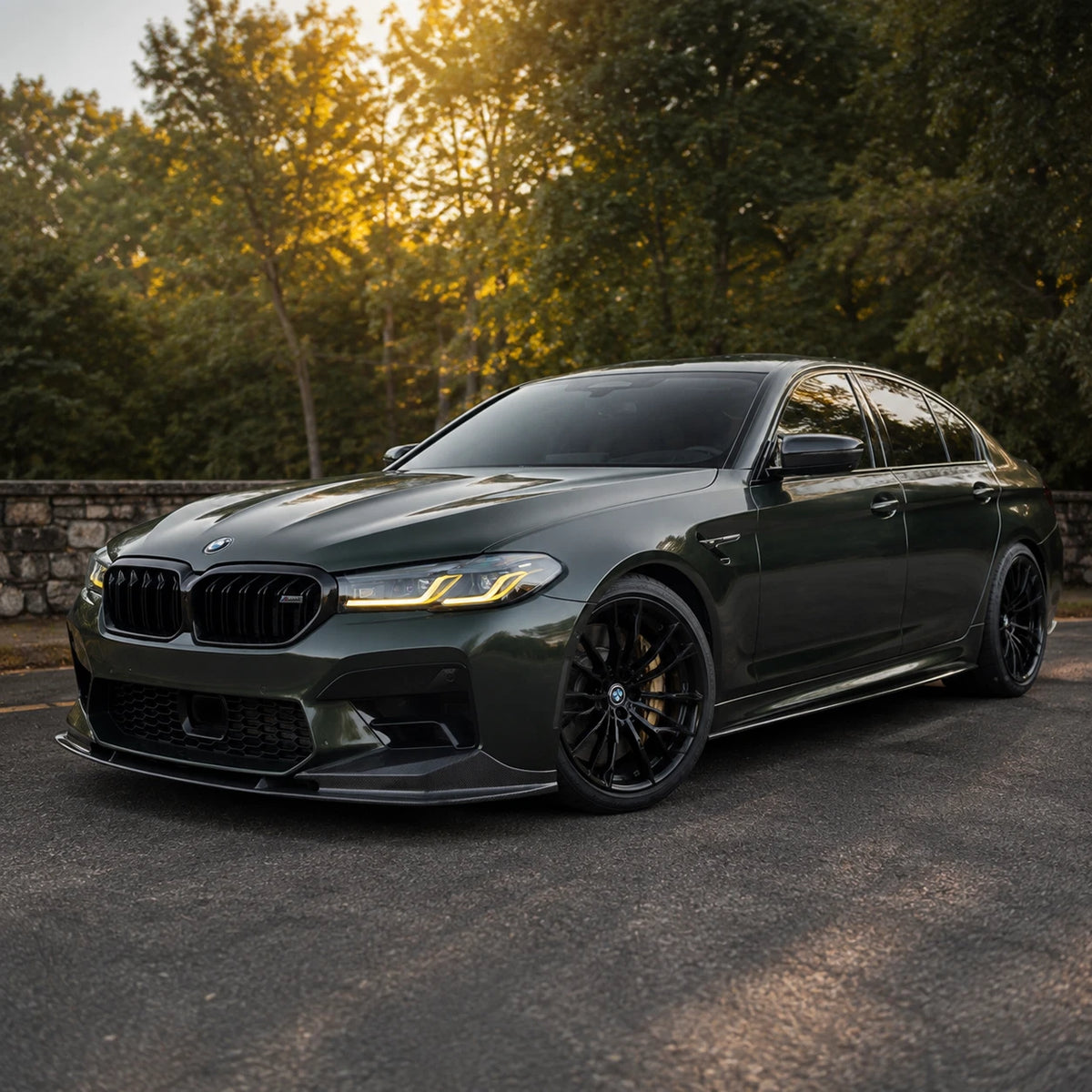 F90 M5 Dry Carbon Fiber V3 Front Lip