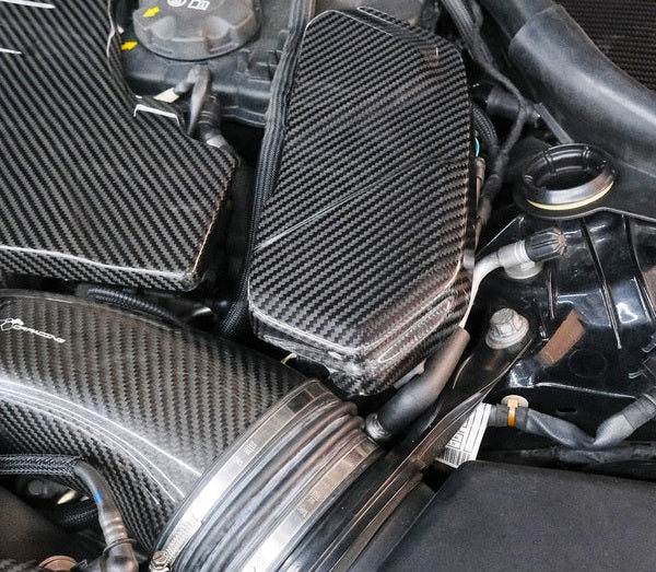F90 M5 OEM Style Dry Carbon Fiber Engine Accessory Covers