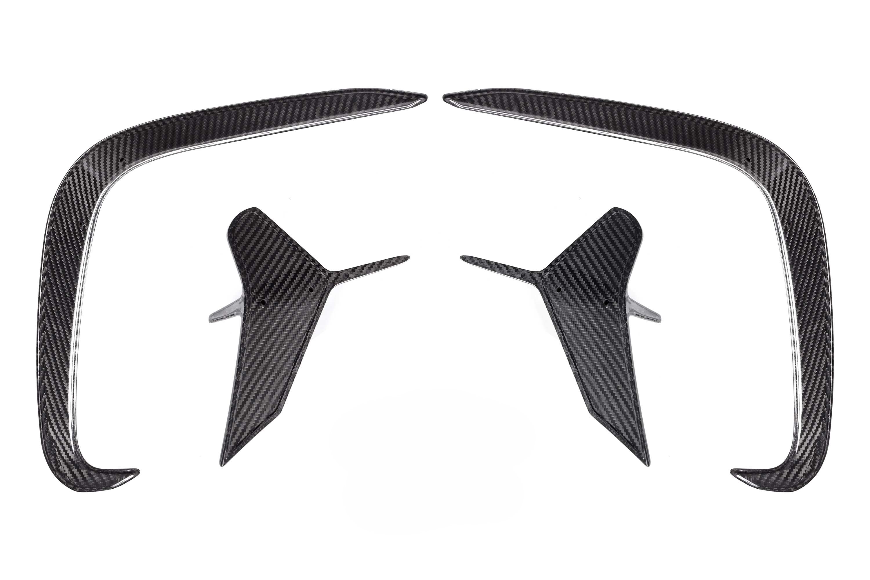 Aerodynamic carbon rear canards G14 G15 G16