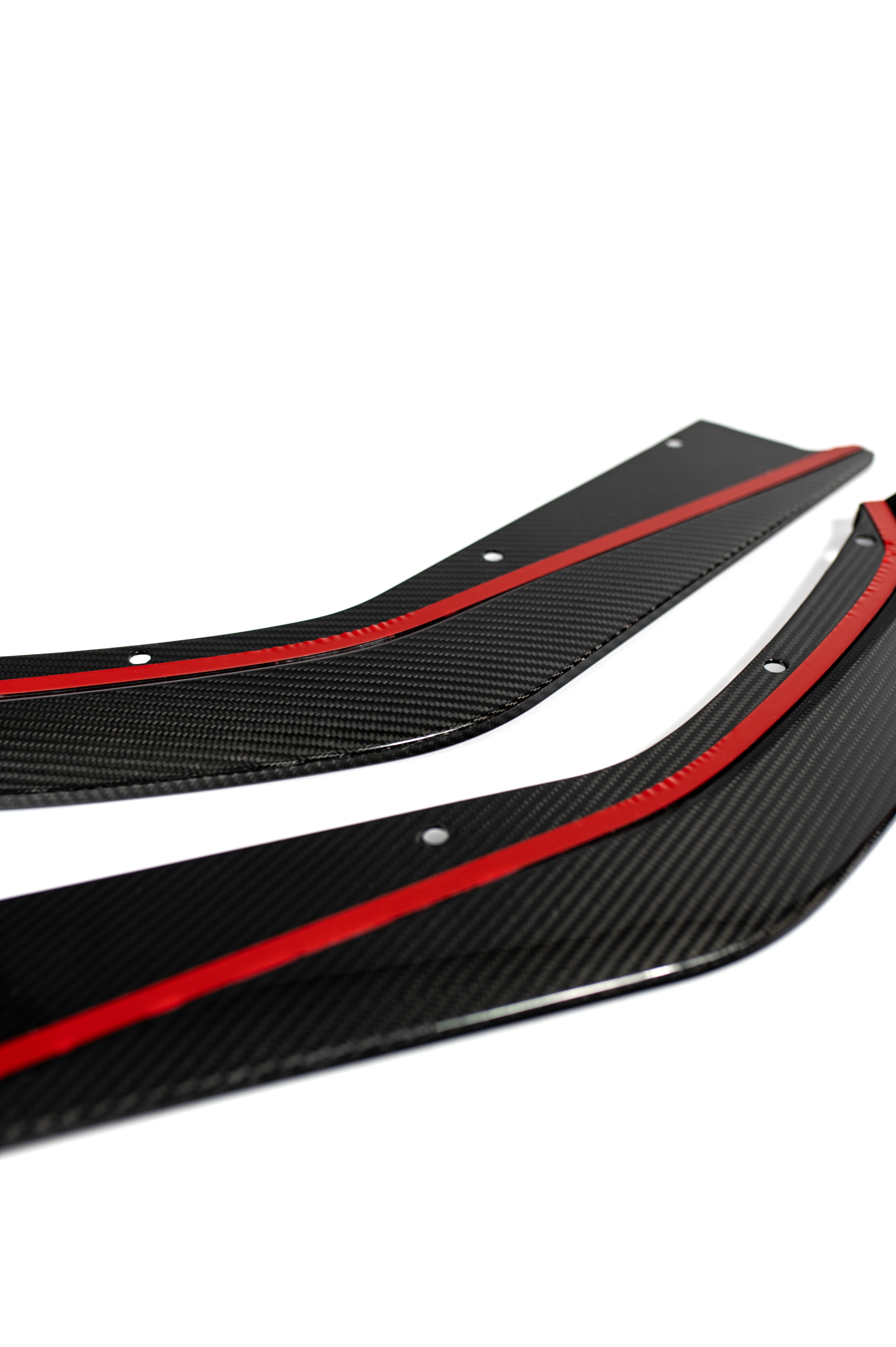 Rear skirt carbon fiber extensions G8X