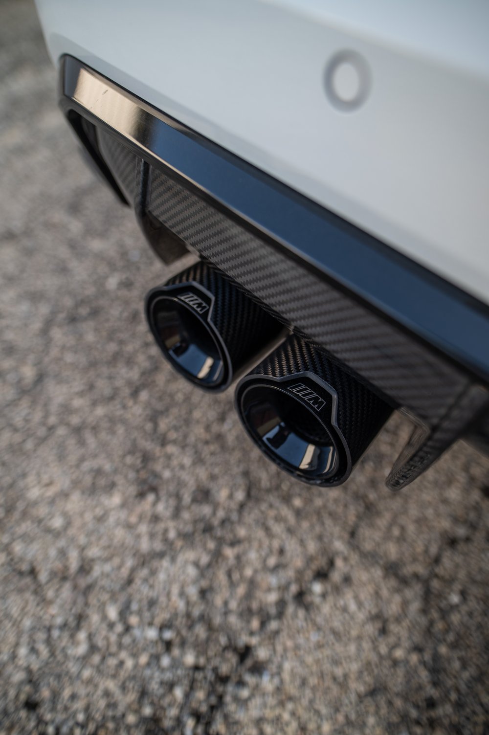 G8X carbon fiber black out exhaust tips
