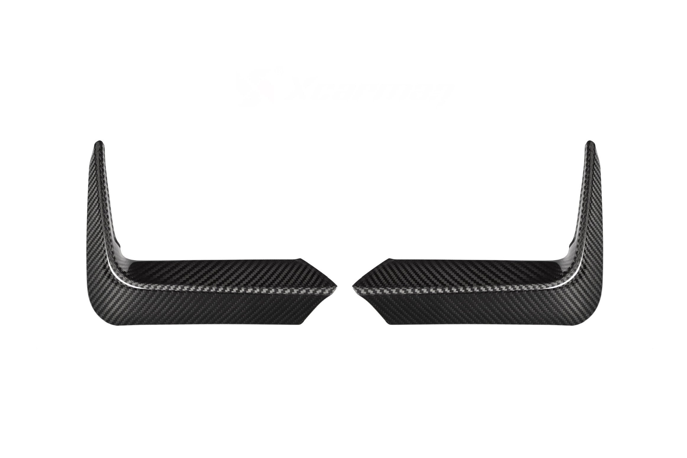 F8X dry carbon fiber rear bumper splitters