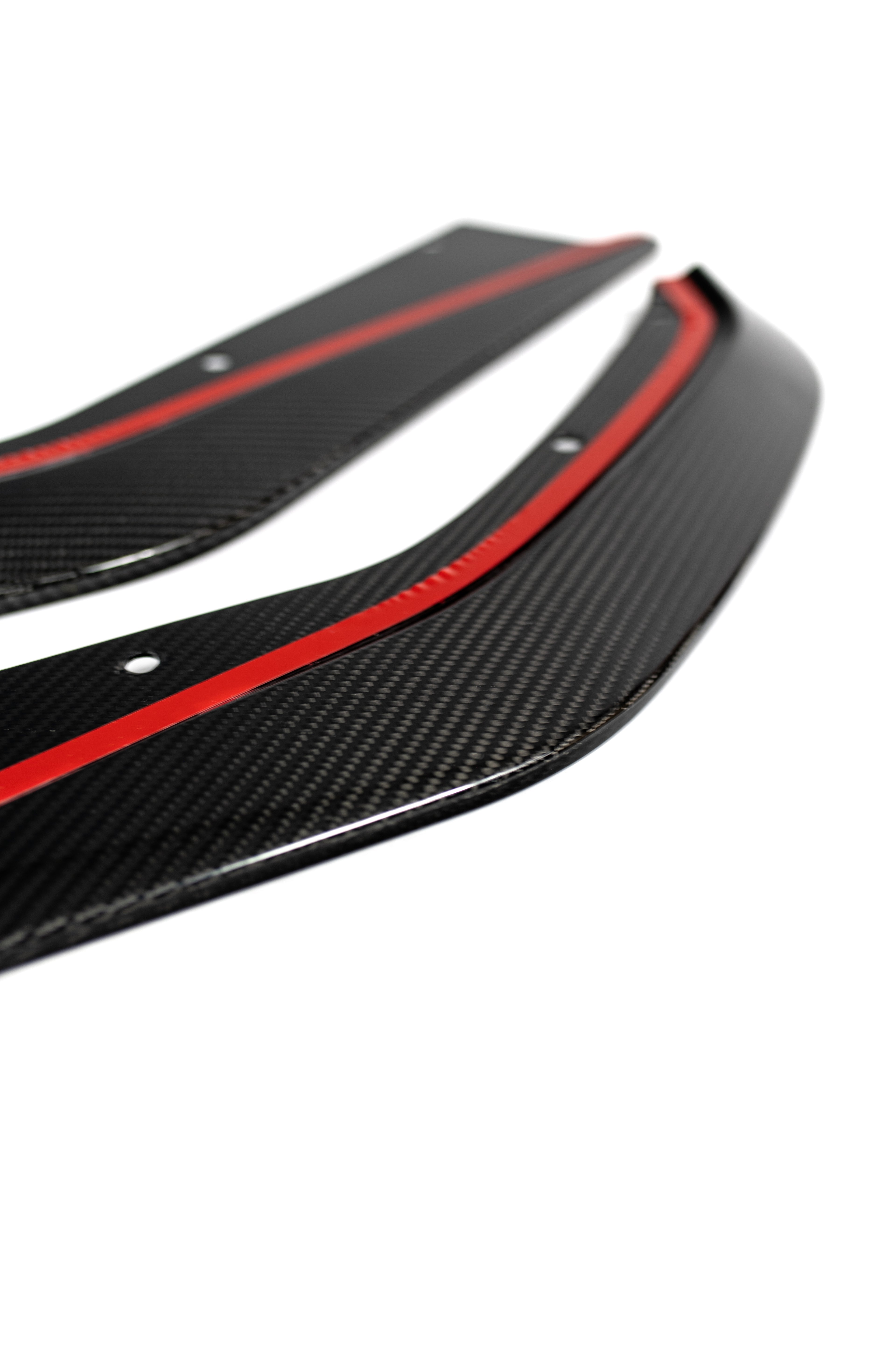 Dry carbon fiber rear skirt extension G8X