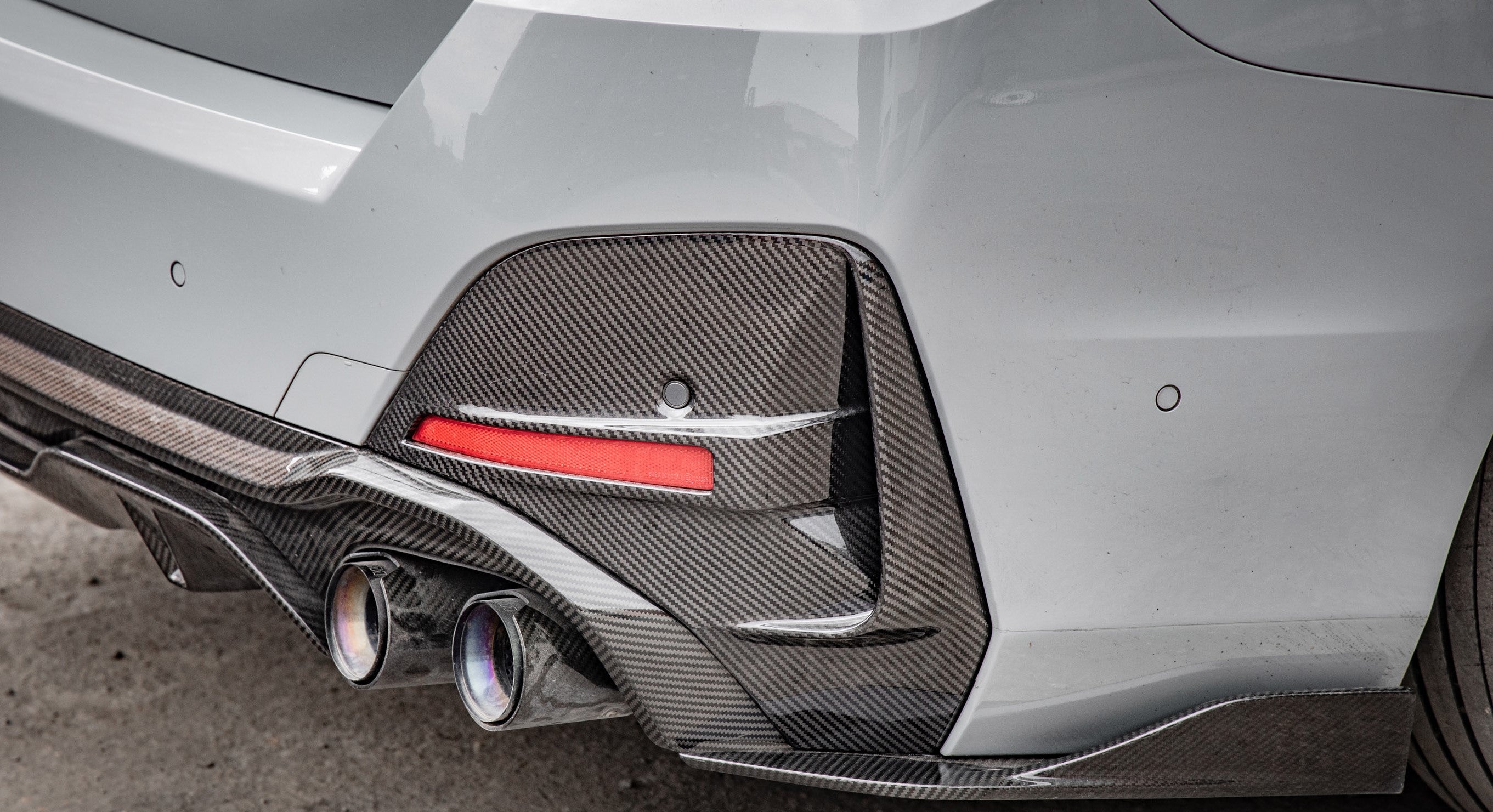 G26 SQ style aerodynamic carbon bumper trim