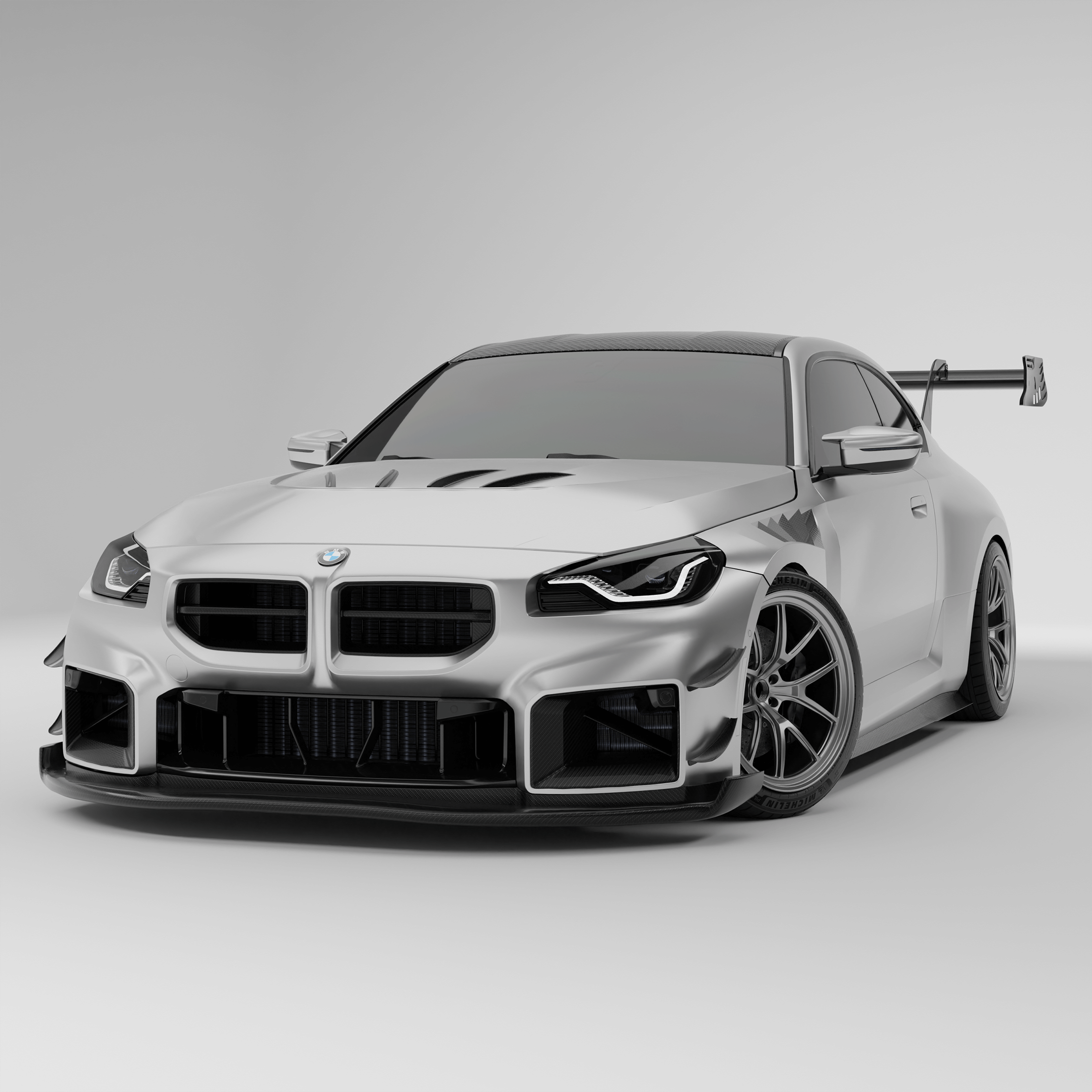 BMW M2 G87 Carbon Fiber Front Grill - Revozport