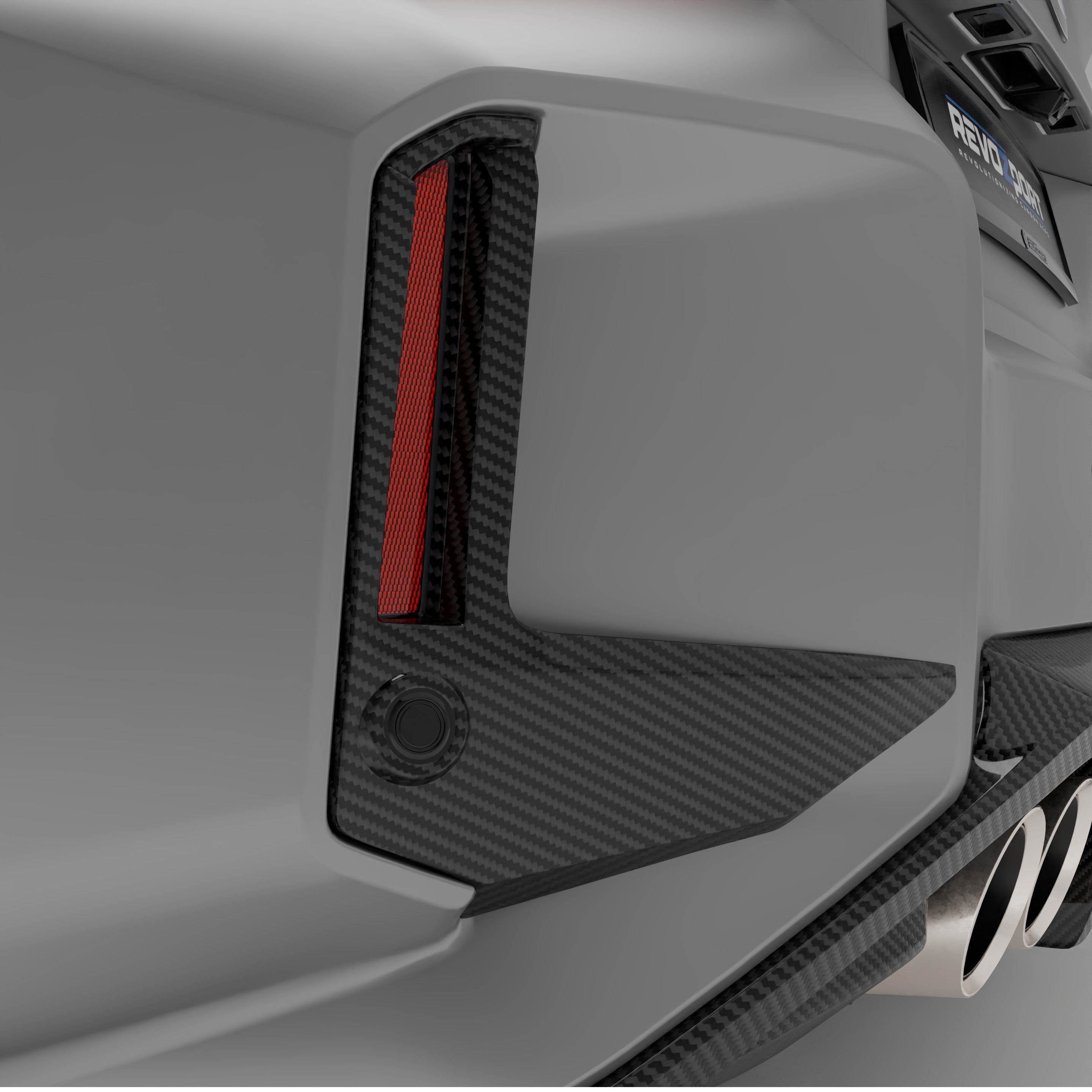 BMW M2 G87 Carbon Fiber Rear Canards - Revozport