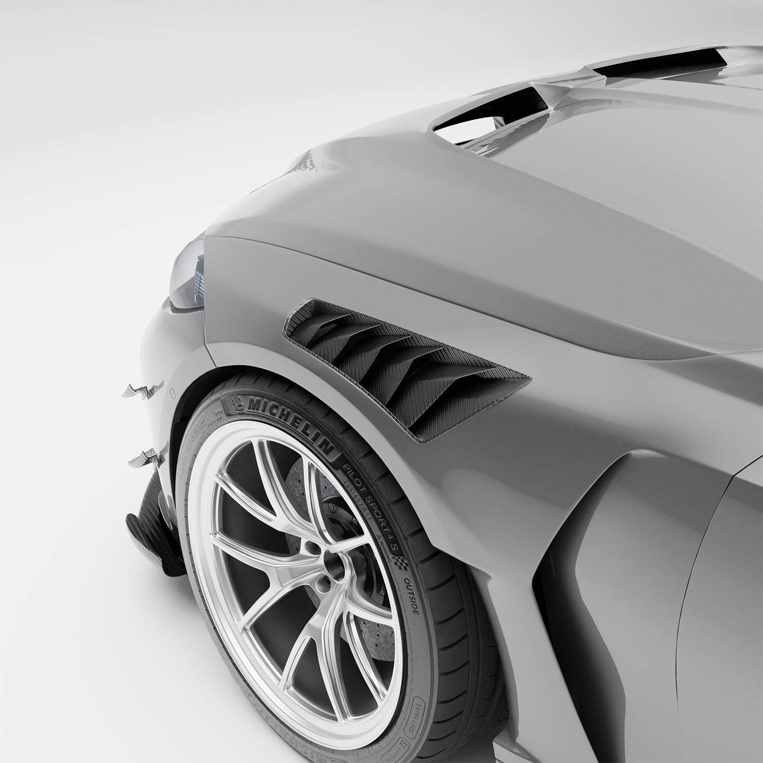 BMW M3 G80 Carbon Fiber Front Fenders - Revozport