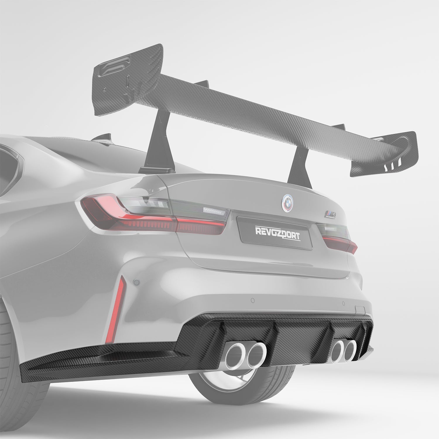 BMW M3 G80 Carbon Fiber OEM Replacement Diffuser - Revozport