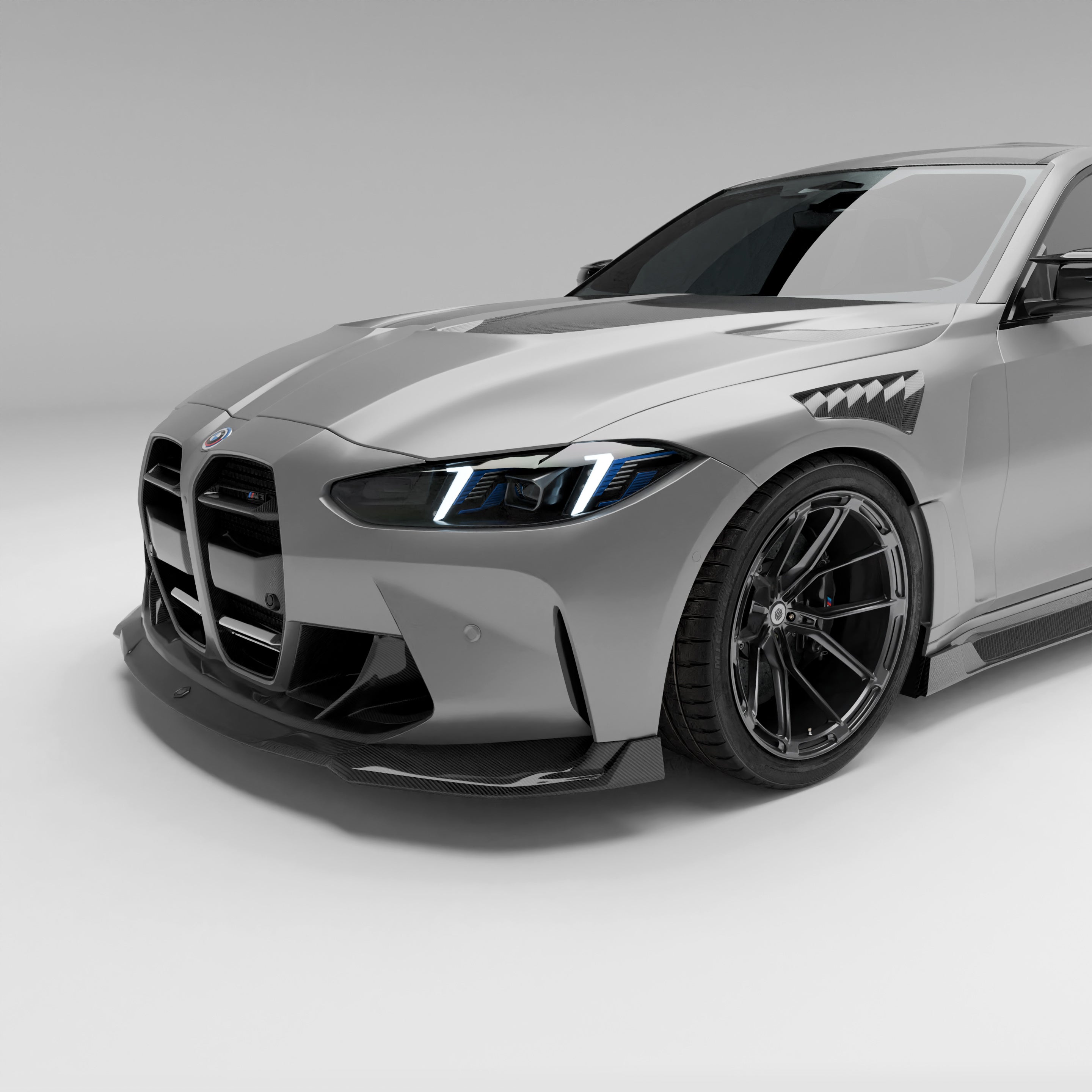 BMW M3 G80 Carbon Fiber Front Lip - Revozport