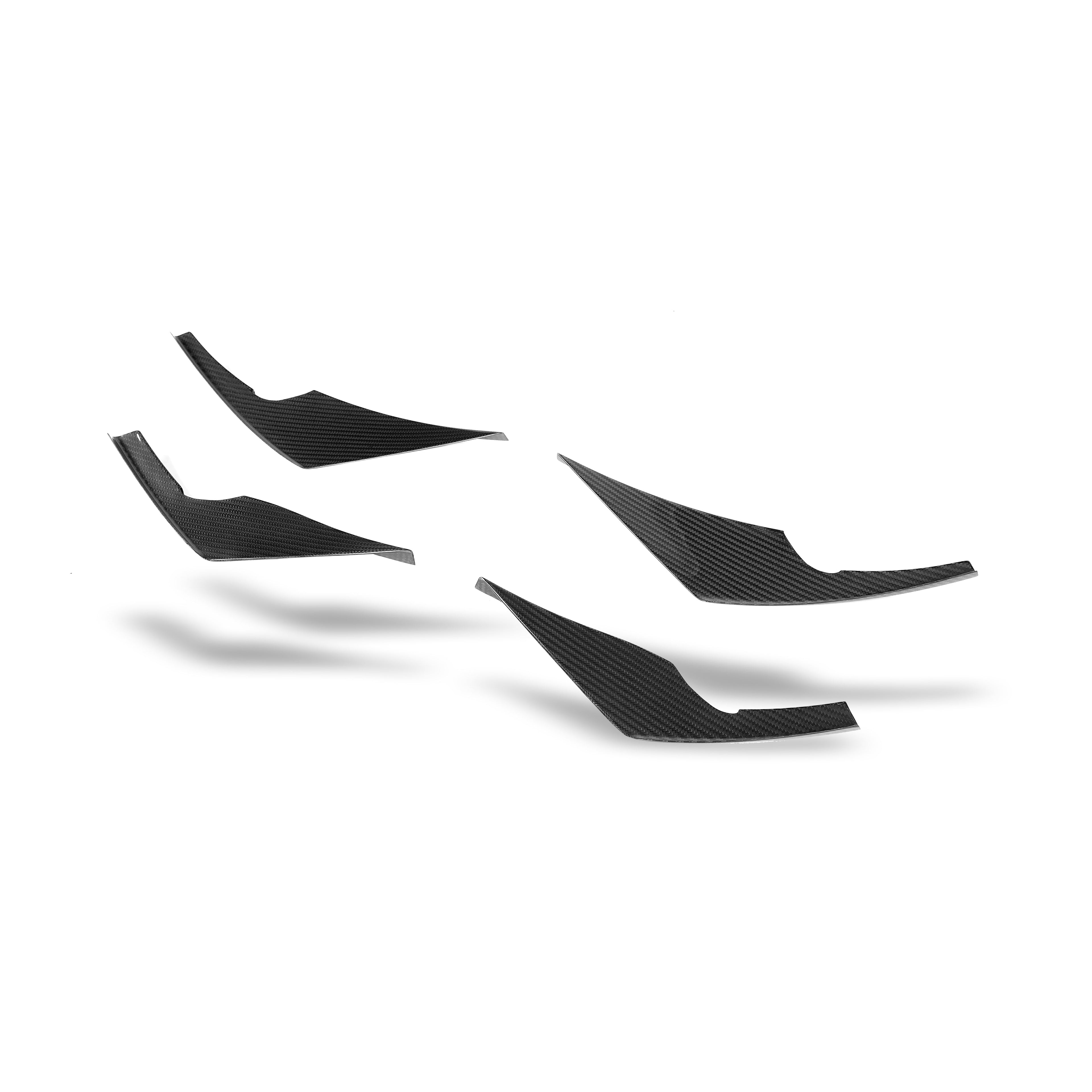 BMW M3 G80 Carbon Fiber Front Bumper Canards - Revozport