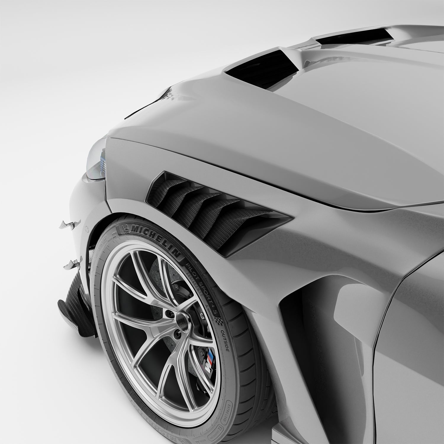 BMW M4 G82 Carbon Fiber Front Fenders Replacement - Revozport