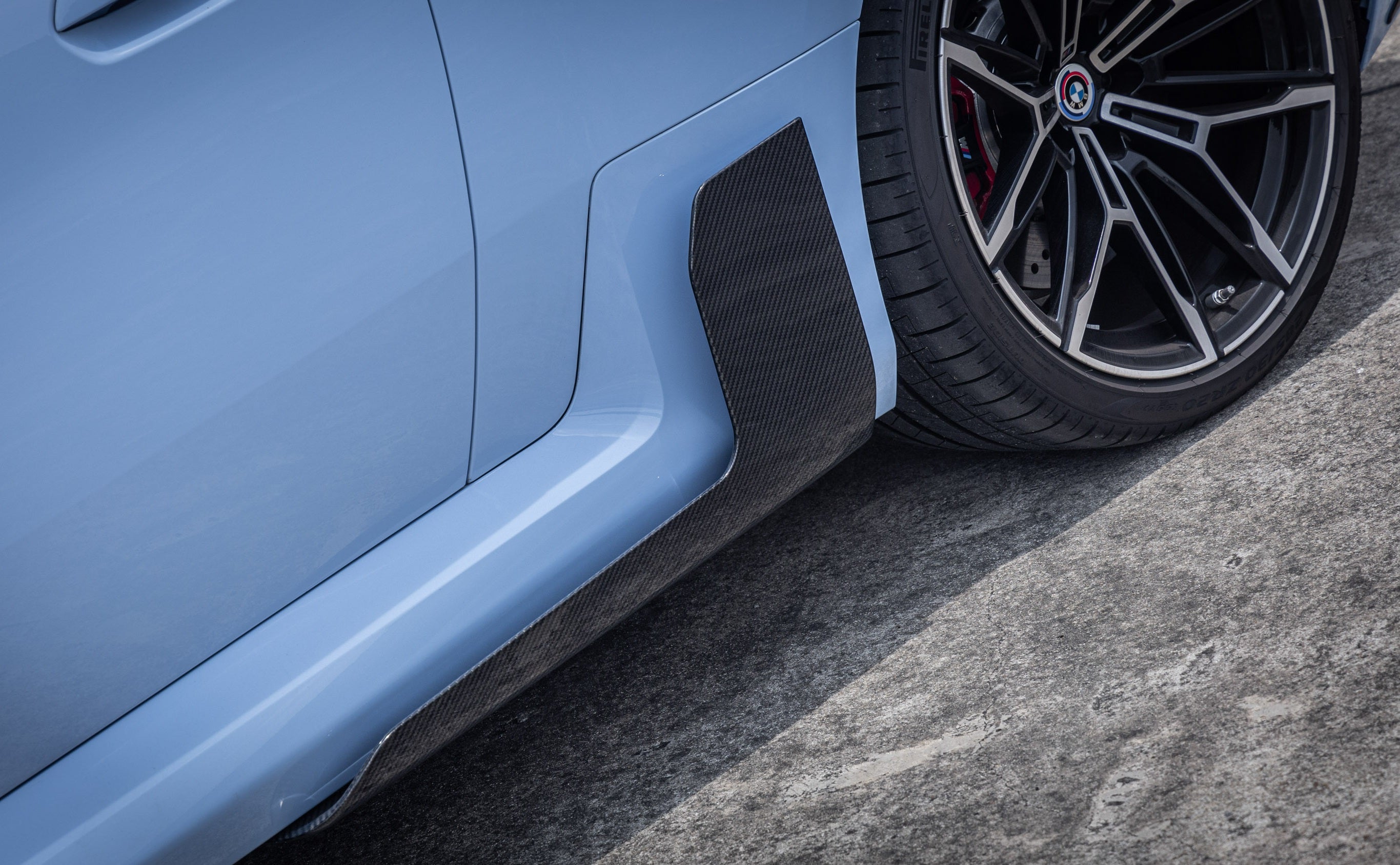 G87 MP Style Dry Carbon Fiber Side Skirts