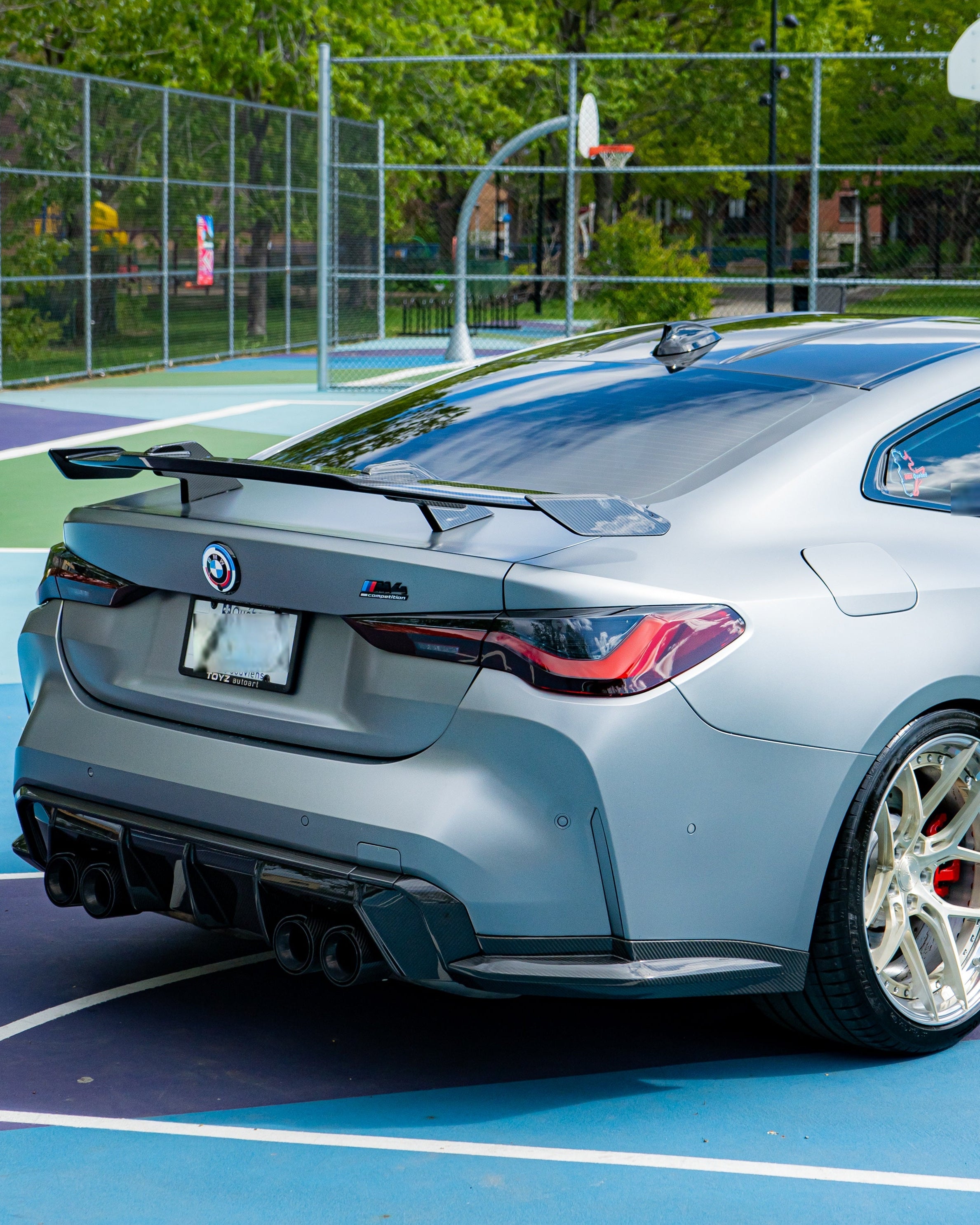 G8X Dry Carbon Fiber Rear OEM Style Replacement Bumper Splitters