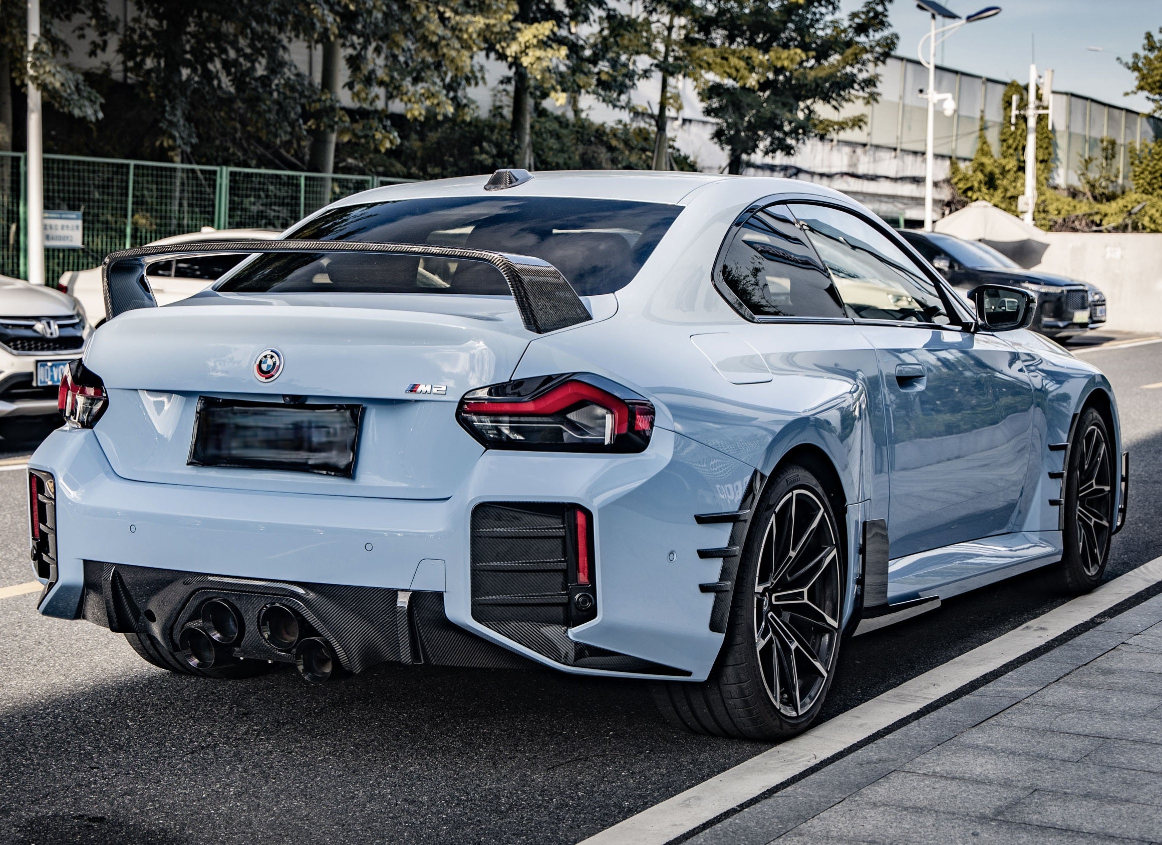 M2 G87 Coupe MP Style Dry Carbon Fiber Diffuser Middle Plate