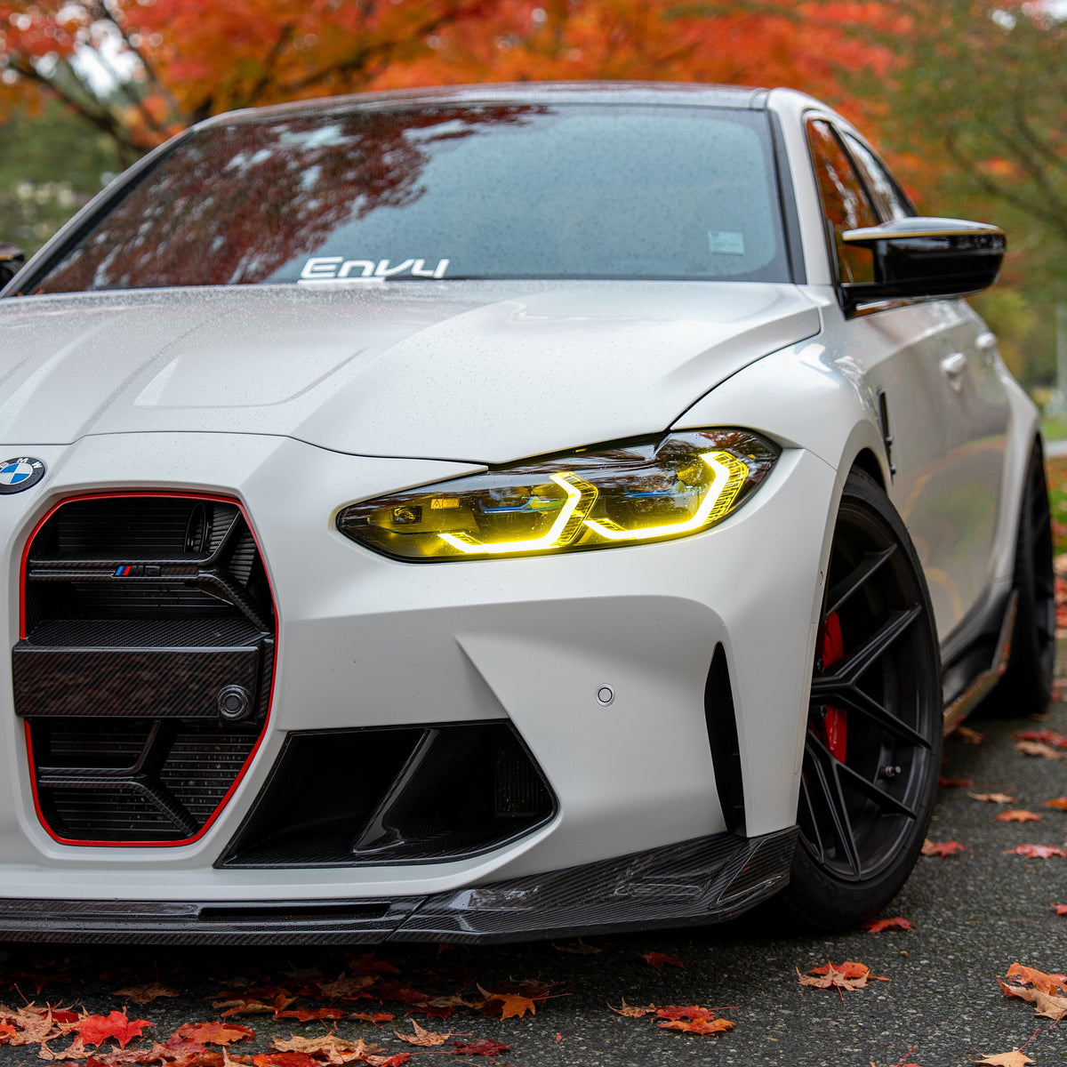 G8X Dry Carbon Fiber V Style Front Lip | NWCarbon Haus