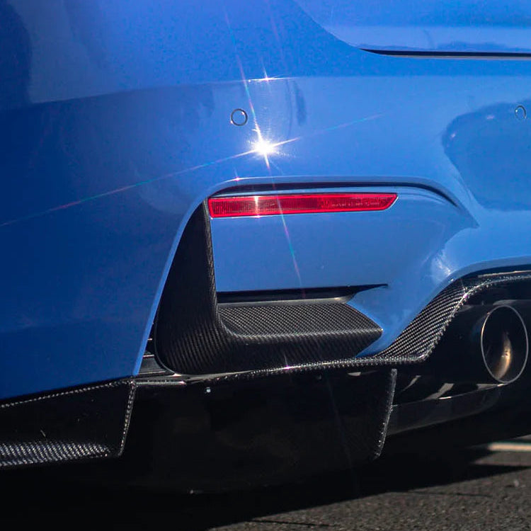 F8X Dry Carbon Fiber Rear Bumper Splitters
