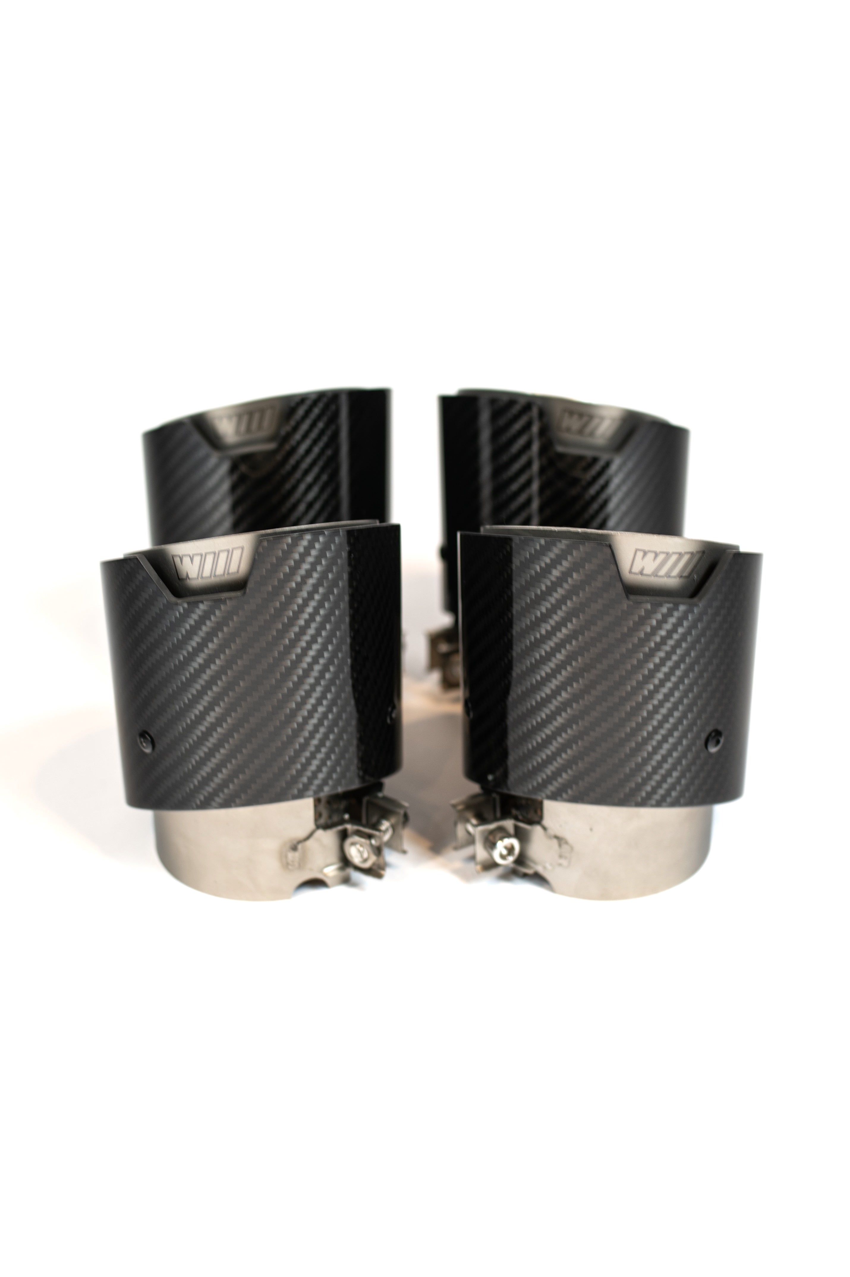 Slanted carbon fiber exhaust tips G8X