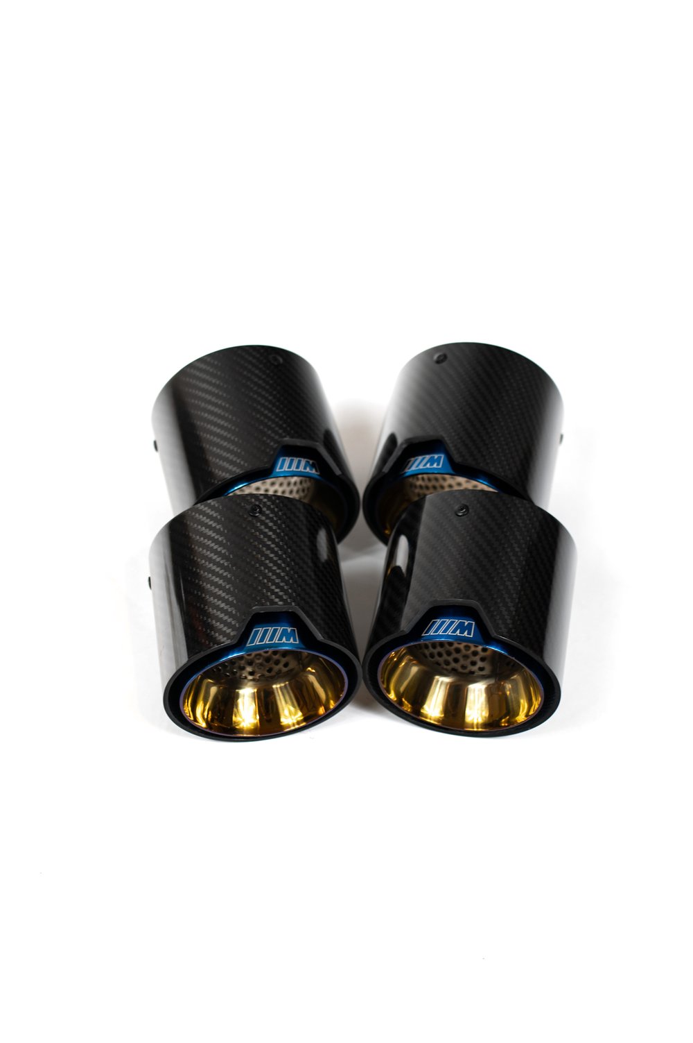 G8X carbon fiber blue exhaust tips
