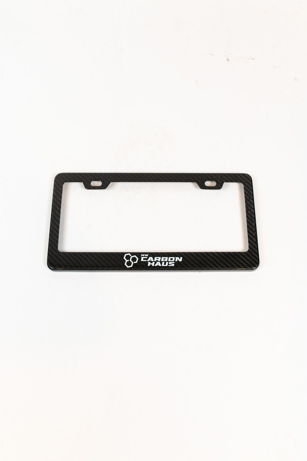 Dry carbon fiber license plate frame