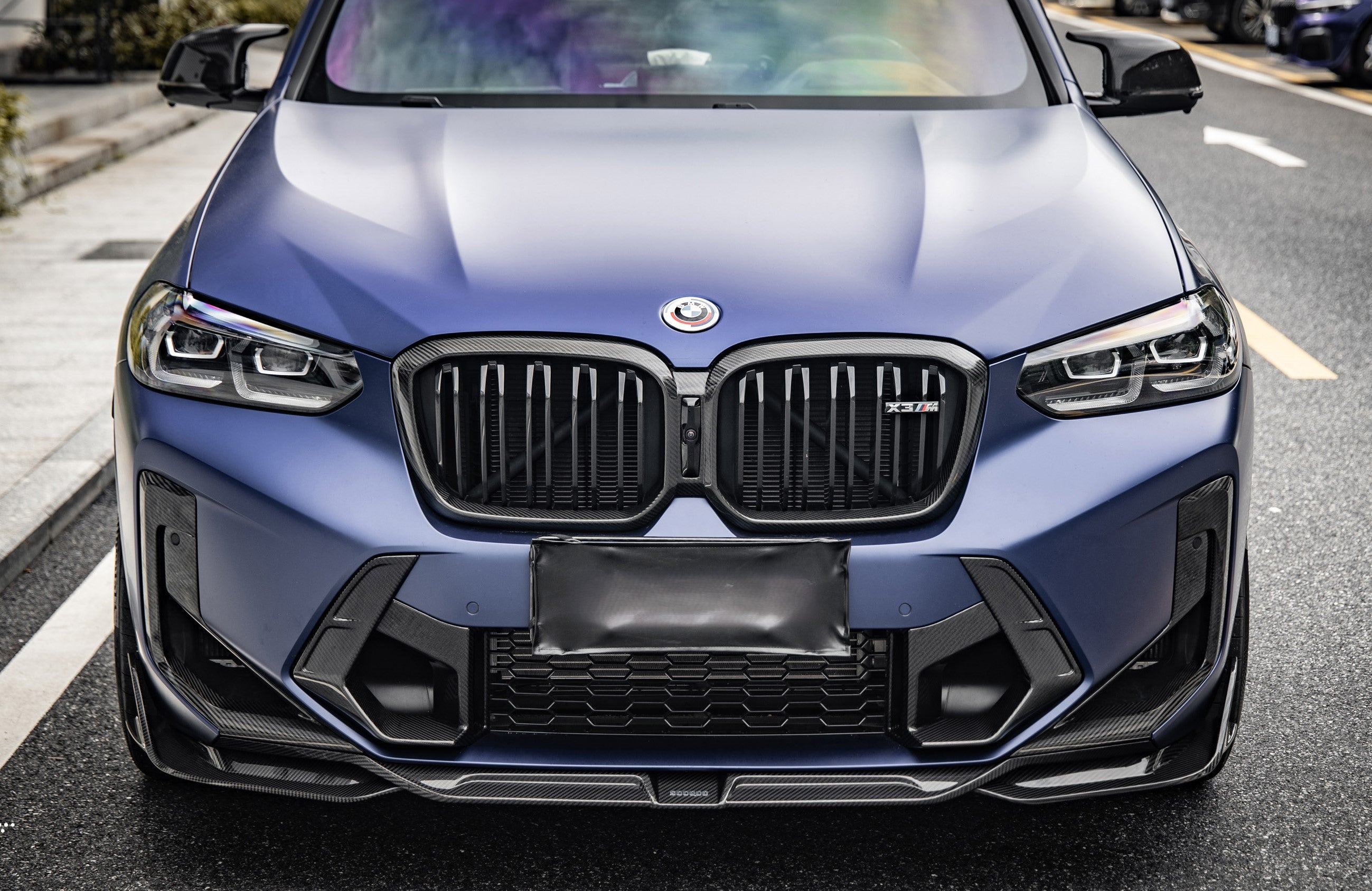 F97 X3M LCI SQ Style Dry Carbon Front Lip | NWCarbon Haus