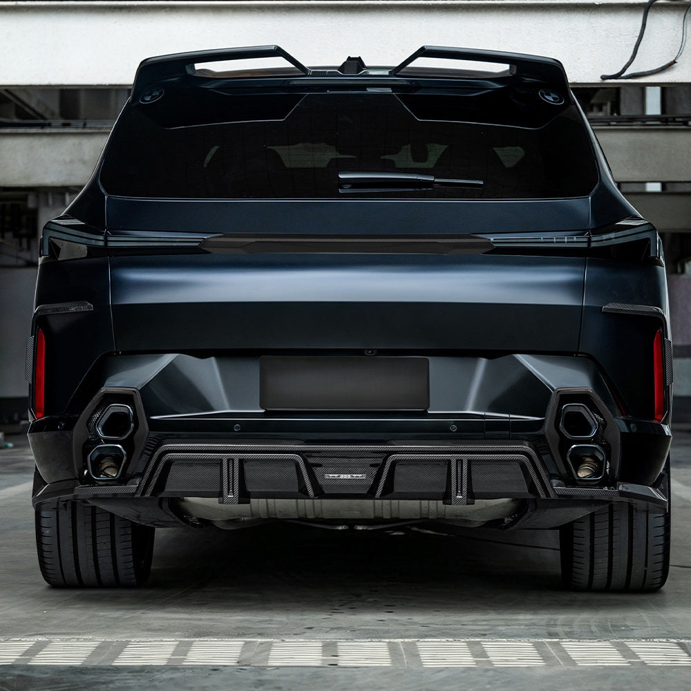 XM G09 SQ Style Dry Carbon Exhaust Tip Trim