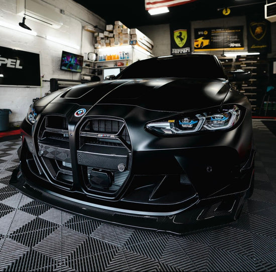 G8X dry carbon fiber V style front lip