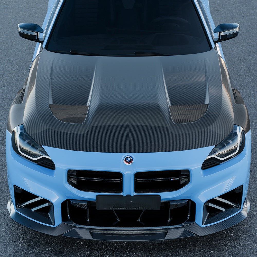 G87 M2 DRY CARBON SQ VENTED HOOD