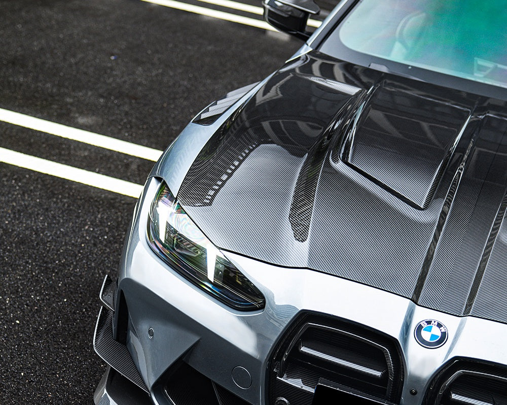 G8X Dry Carbon Fiber SQ V1 Vented Hood