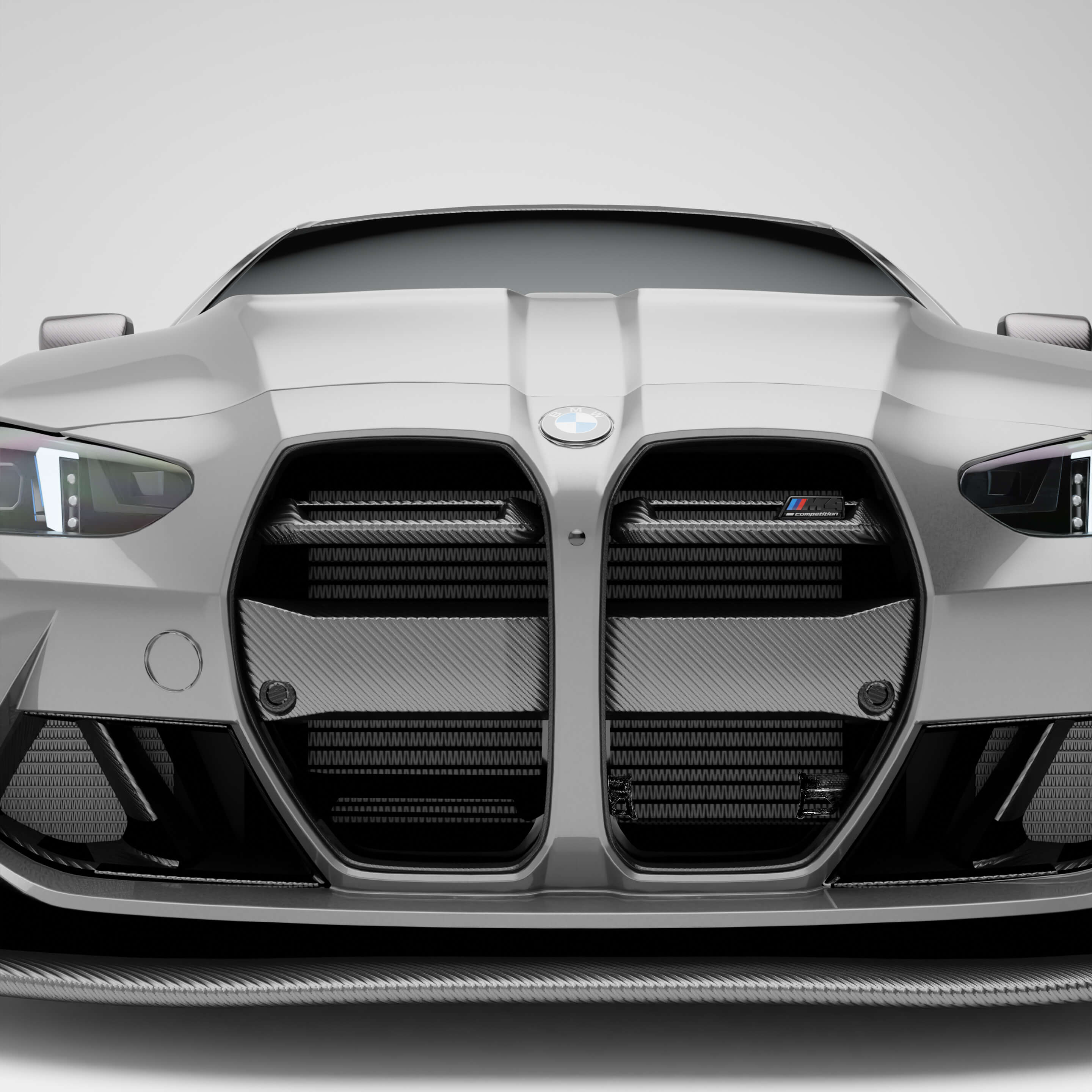 BMW M4 G82 Carbon Fiber Front Grill（with ACC） - Revozport