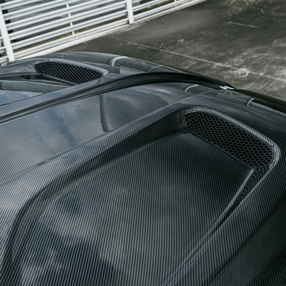 G90 M5 SQ Style Dry Carbon Fiber Vented Hood