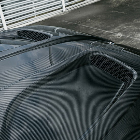 G90 M5 SQ Style Dry Carbon Fiber Vented Hood