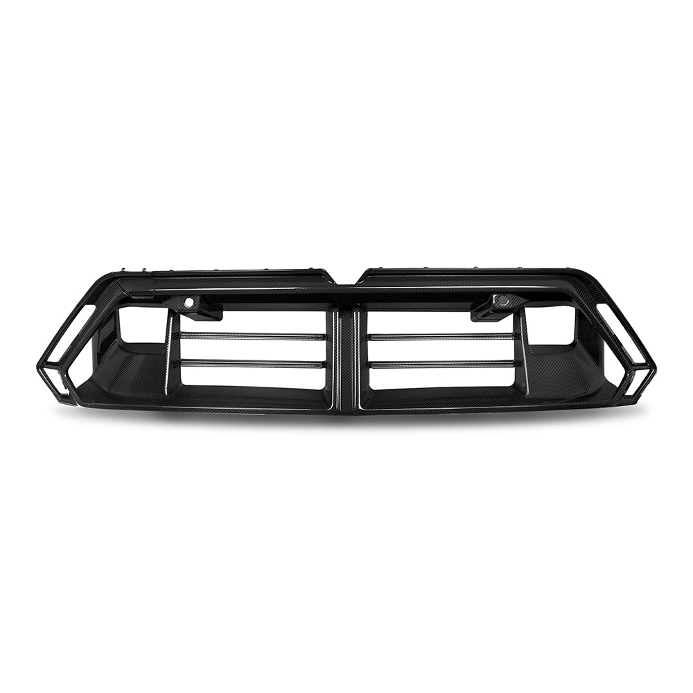 G90 M5 SQ Style dry Carbon Fiber Front Bumper Center Trim