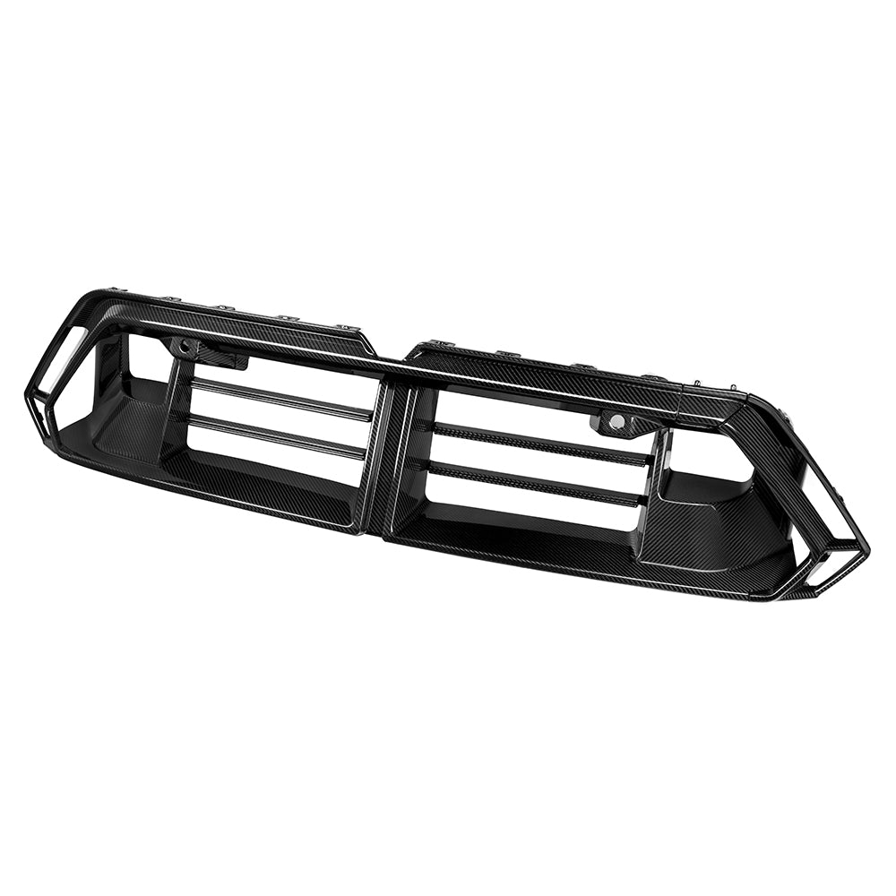 G90 M5 SQ Style dry Carbon Fiber Front Bumper Center Trim