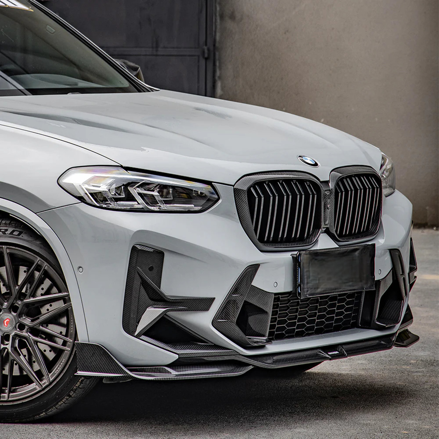 F97 X3M LCI SQ Style Dry Carbon Front Lip