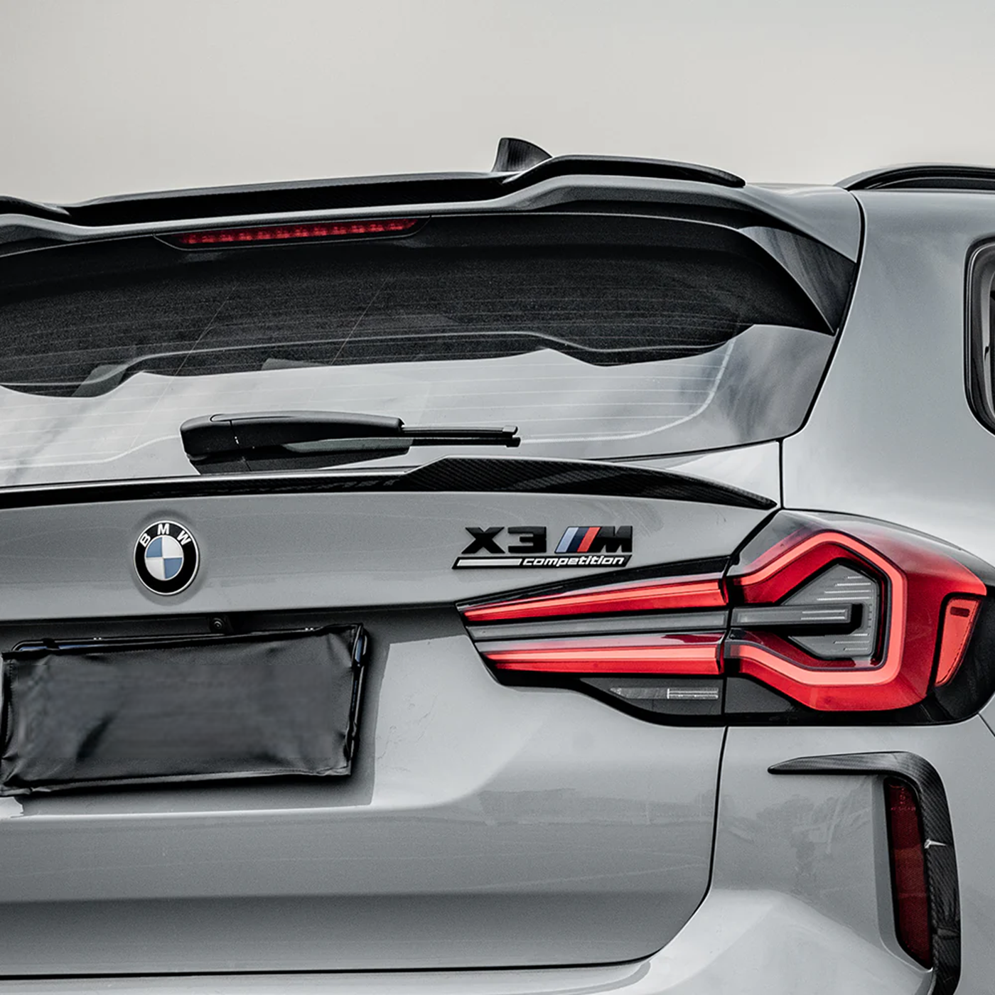 F97 X3M SQ Style Dry Carbon Roof Spoiler