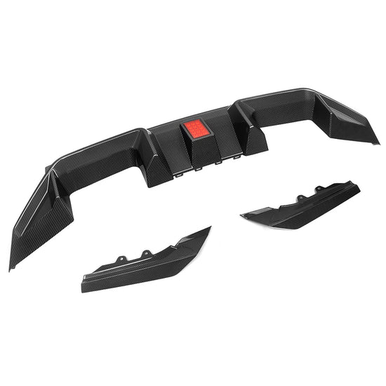 M2 G87 SQ-C Style Dry Carbon Fiber Rear Diffuser With Brake Light