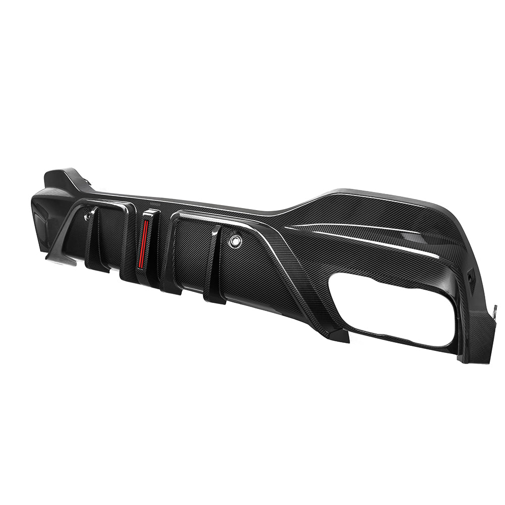 X6 G06 LCI Style Dry Carbon Fiber Rear Diffuser With Brake Light