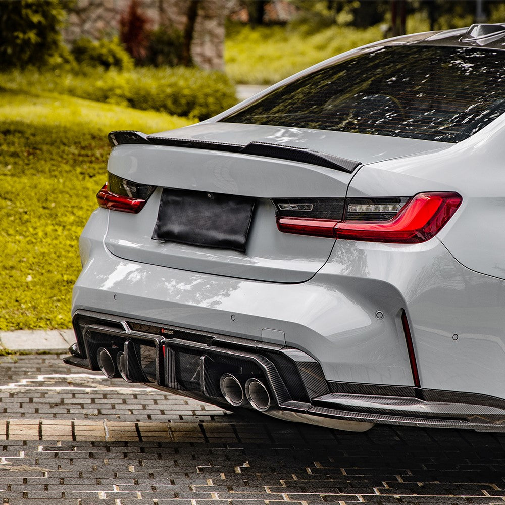 Carbon fiber rear diffuser for G8X