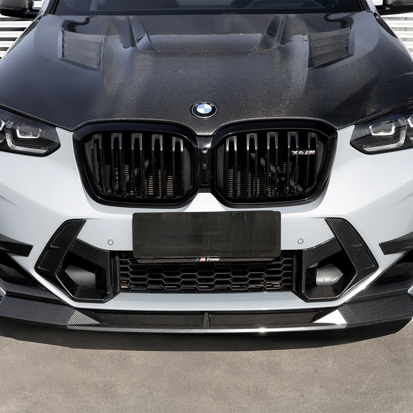 F97 X3M, F98 X4M LCI SQ Type-B Style Dry Carbon Fiber Front Lip
