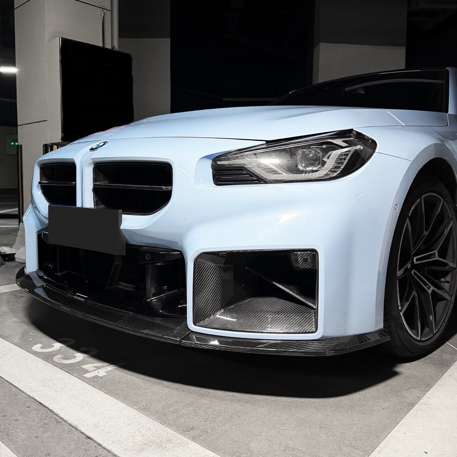 G87 M2 V2 Style Dry Carbon Fiber Front Lip