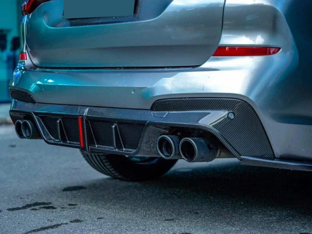 F97 X3M PRELCI V2 Style Dry Carbon Diffuser